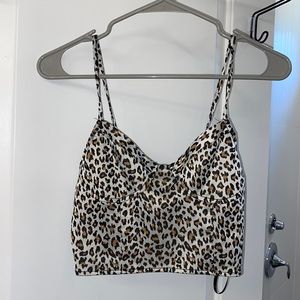 Leopard print crop top